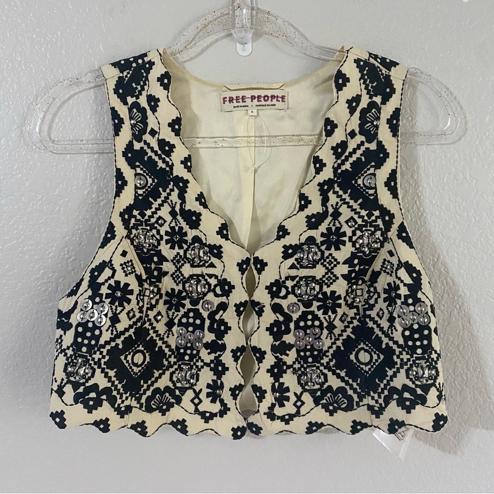 Free People Marigold Vest NEW - Picture 5 of 16